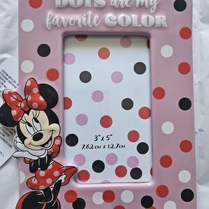NEW Brand New Minnie Mouse Dot Picture Frame